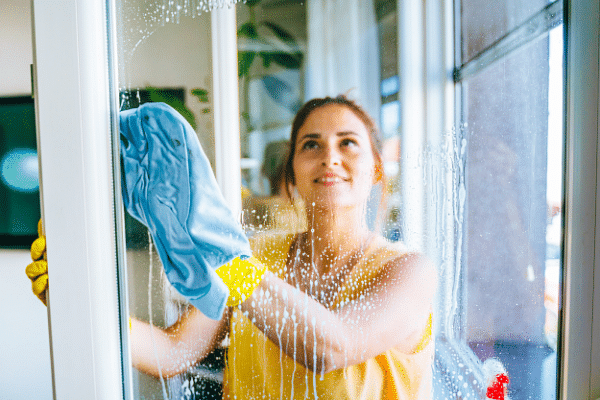 How to clean windows without streaks