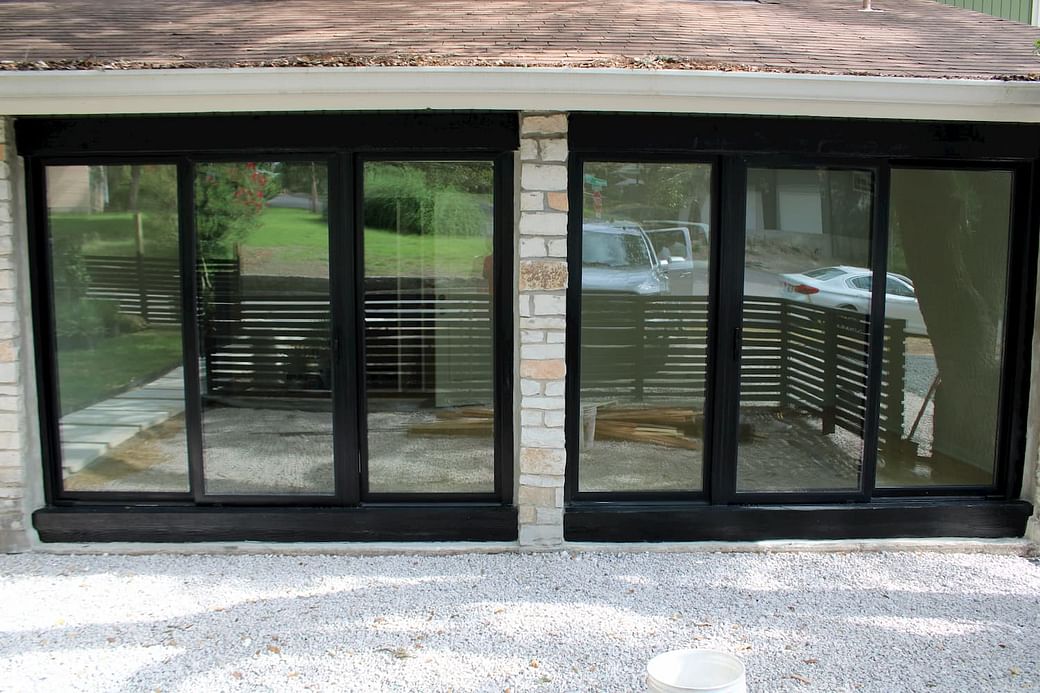 Triple Sliding Glass Doors Complete, Sliding Garage Doors With Windows